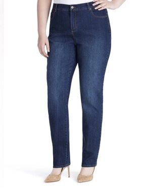 Gloria Vanderbilt Amanda Skinny Jeans in Dark Blue: 16W